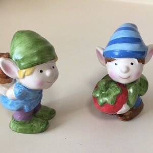 Set of 2 Vintage Napcoware Elf Figurines